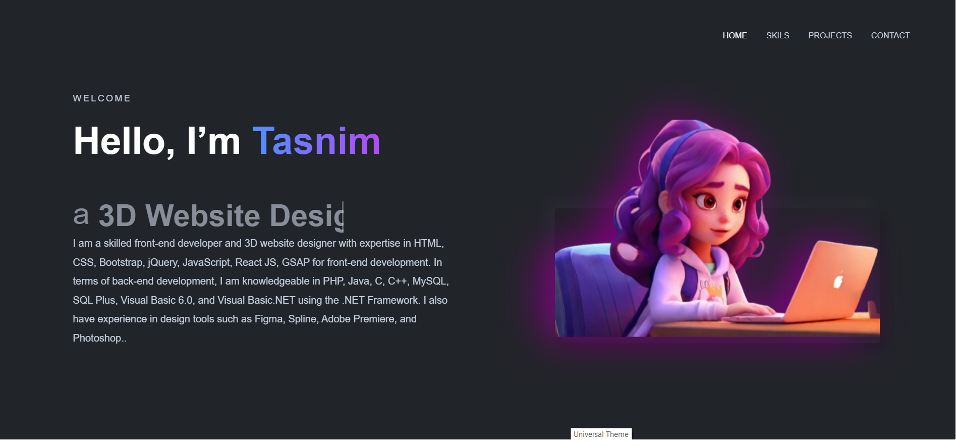Personal Portfolio Images